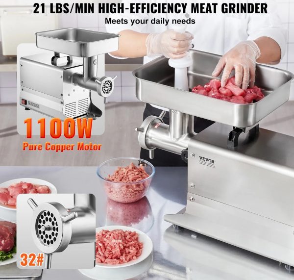 Kommerzieller Elektrischer Fleischwolf 9,53kg/Min – Bild 4