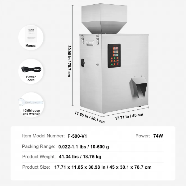 automatische pabfüllmaschine 10 500g