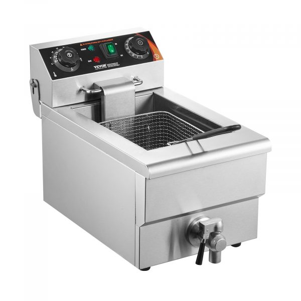 kommerzielle fritteuse 9l mit timer 1500w