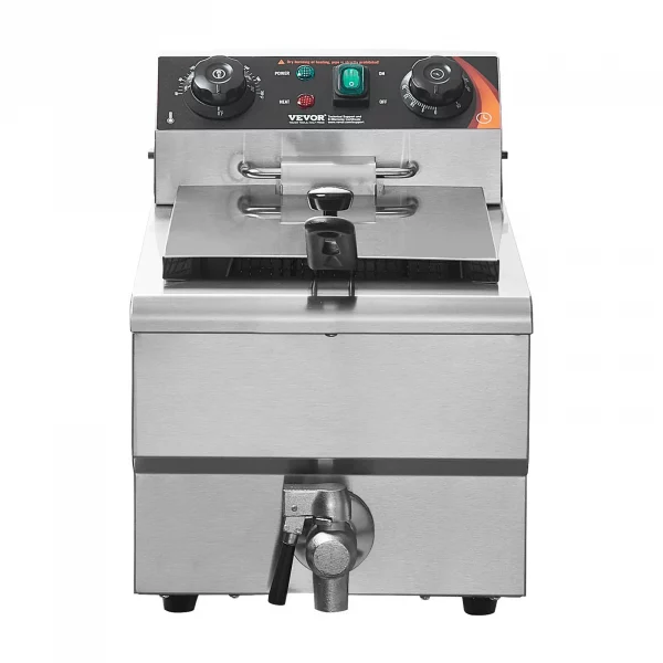kommerzielle fritteuse 9l mit timer 1500w