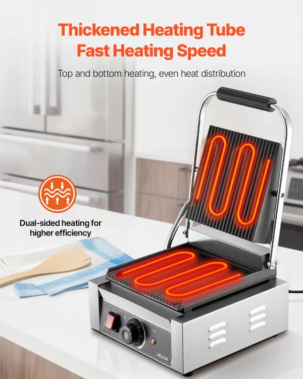 professioneller kontaktgrill panini grill 1800w