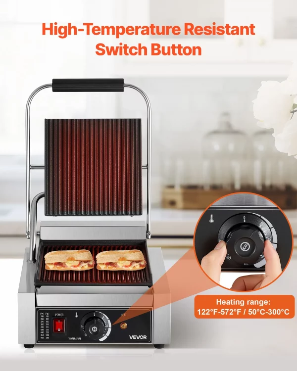 professioneller kontaktgrill panini grill 1800w