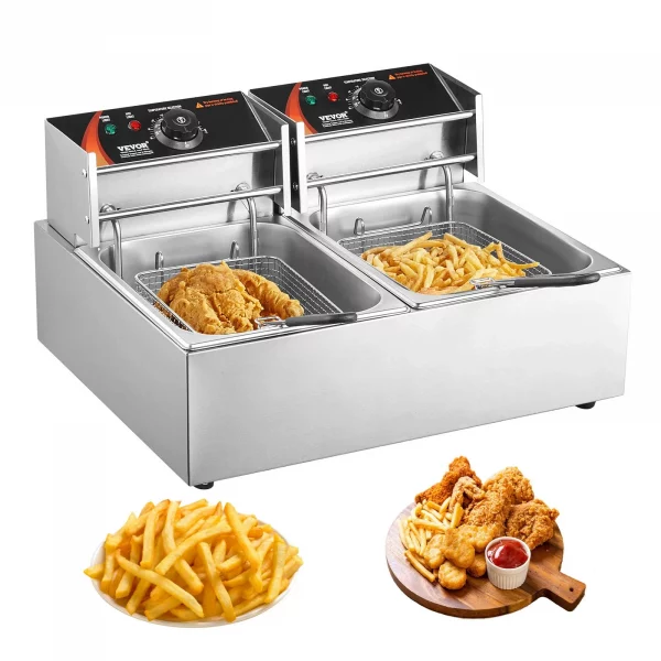 kommerzielle elektrische fritteuse 24l