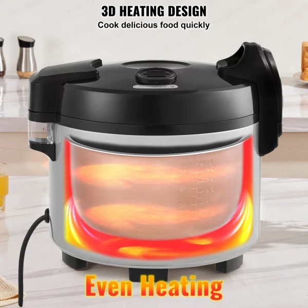 Premium Kommerzieller Reiskocher mit Warmhaltefunktion – Bild 3