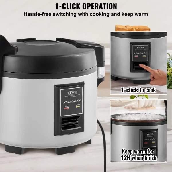 Premium Kommerzieller Reiskocher mit Warmhaltefunktion – Bild 4