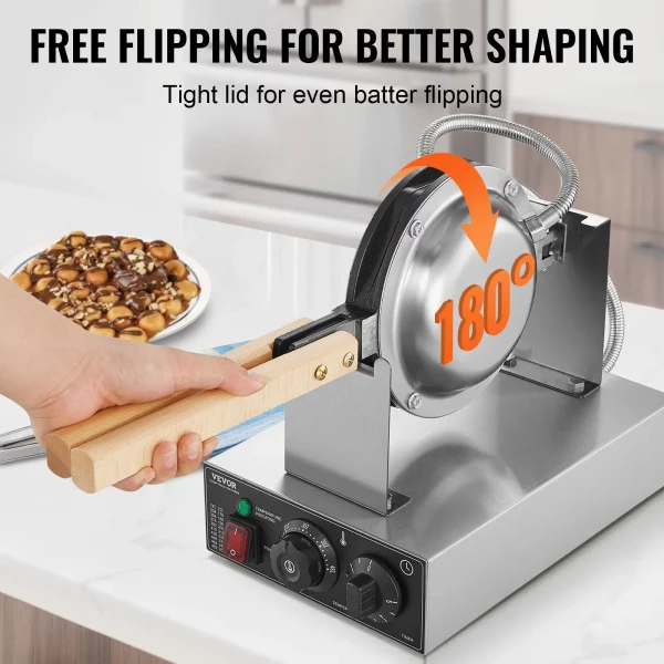 kommerzieller bubble waffelmaker 1400w