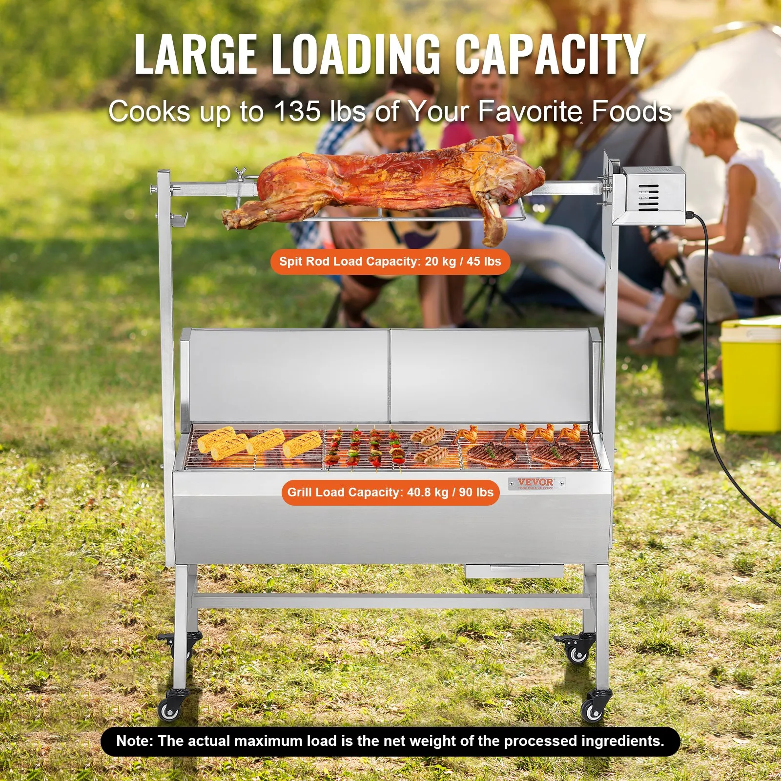 lammgrill spanferkelgrill edelstahl bbq drehspießgrill 61kg mit motor & windschutz lammgrill spanferkelgrill edelstahl bbq drehspießgrill 61kg mit motor & windschutz