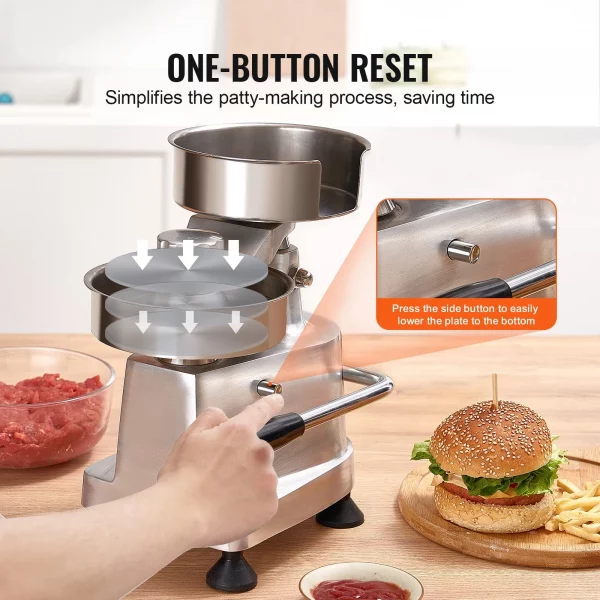 kommerzielle burgerpresse hamburger patty maker 10 / 13 / 15 cm