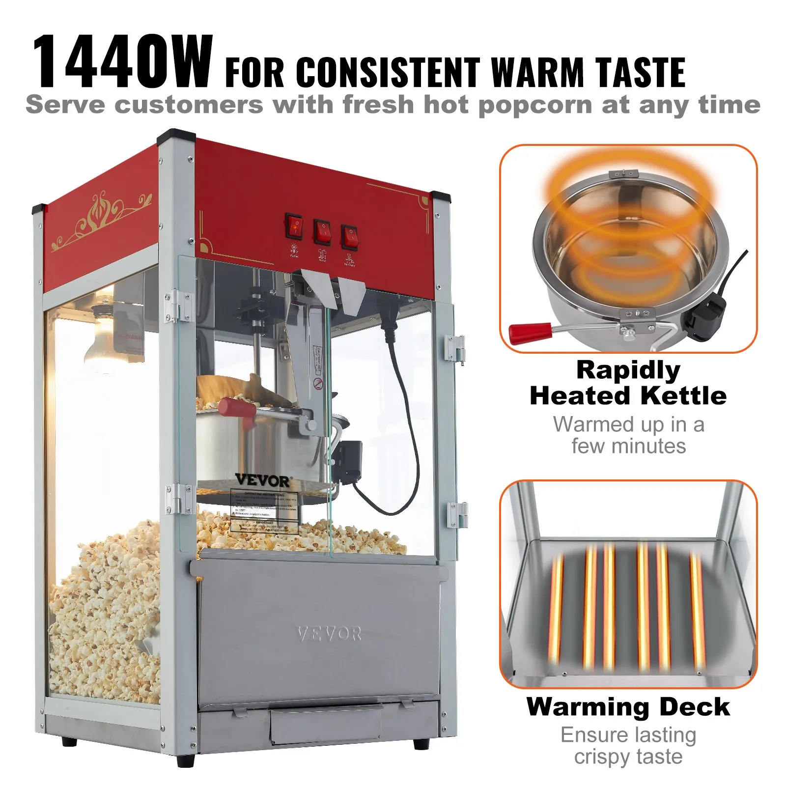 kommerzielle popcornmaschine 1440 w kommerzielle popcornmaschine 1440 w