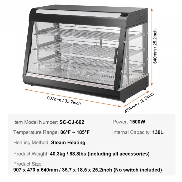 kommerzieller speisenwärmer – 1500 w
