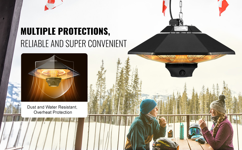 deckenheizstrahler 2000w mit fernbedienung & led, ip34, 3 stufen, für terrasse & innen deckenheizstrahler 2000w mit fernbedienung & led, ip34, 3 stufen, für terrasse & innen