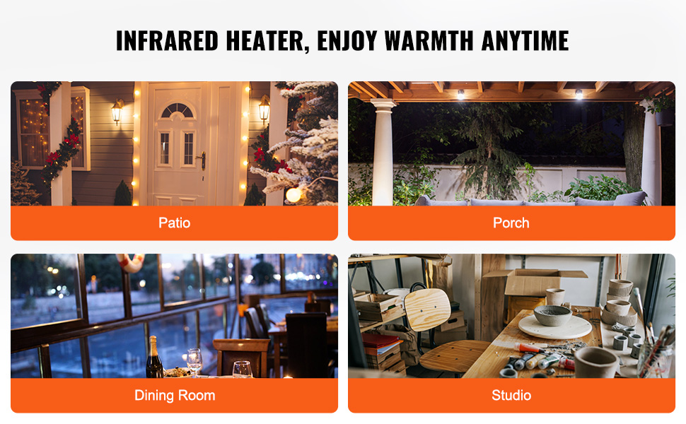 deckenheizstrahler 2000w mit fernbedienung & led, ip34, 3 stufen, für terrasse & innen deckenheizstrahler 2000w mit fernbedienung & led, ip34, 3 stufen, für terrasse & innen