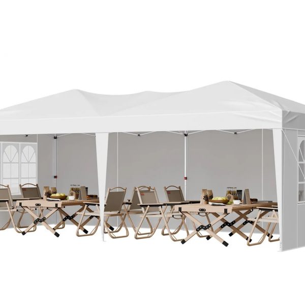 faltpavillon pavillonzelt gartenzelt festzelt mit seitenwänden & fenstern