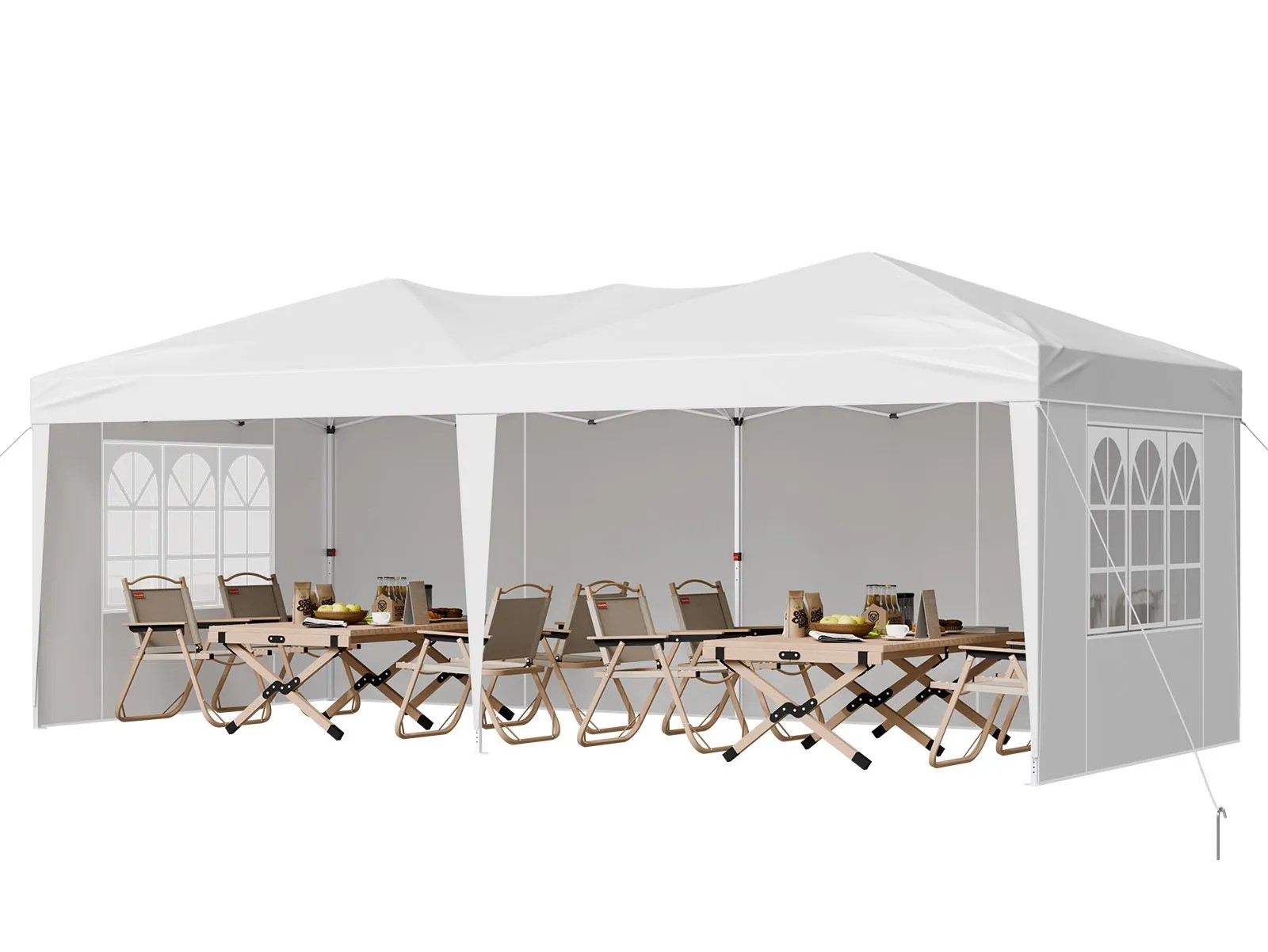 faltpavillon pavillonzelt gartenzelt festzelt mit seitenwänden & fenstern faltpavillon pavillonzelt gartenzelt festzelt mit seitenwänden & fenstern