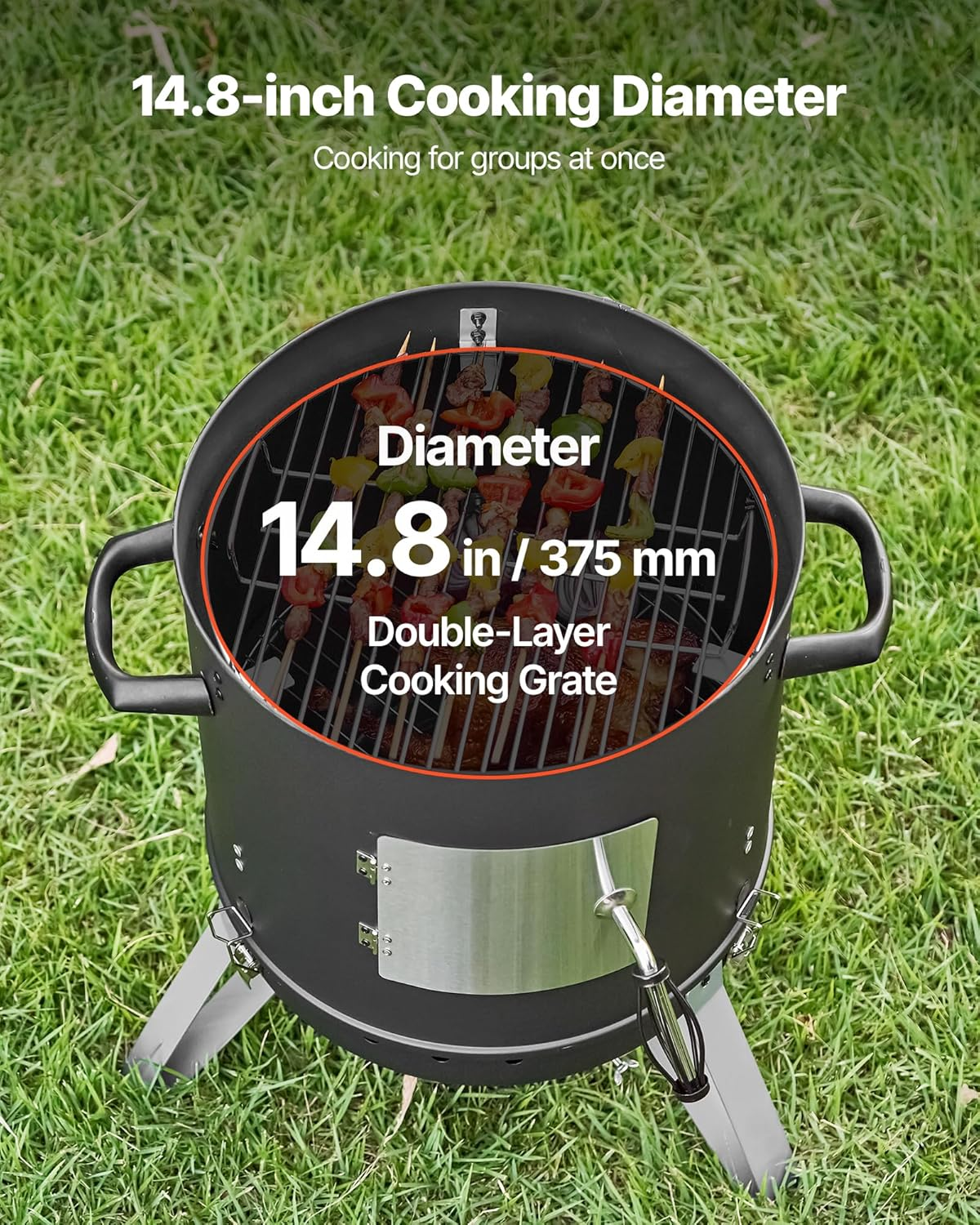 räuchertonne 40cm vertikaler bbq smoker kompakter holzkohlegrill & räucherofen für garten und camping räuchertonne 40cm vertikaler bbq smoker kompakter holzkohlegrill & räucherofen für garten und camping