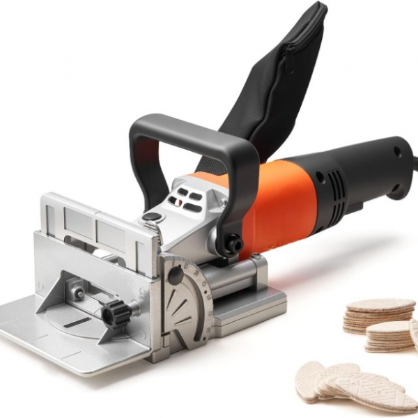 flachdübelfräse nutfräse 760 w lamellenfräse 6 tiefeneinstellungen 0 90° winkelverstellung