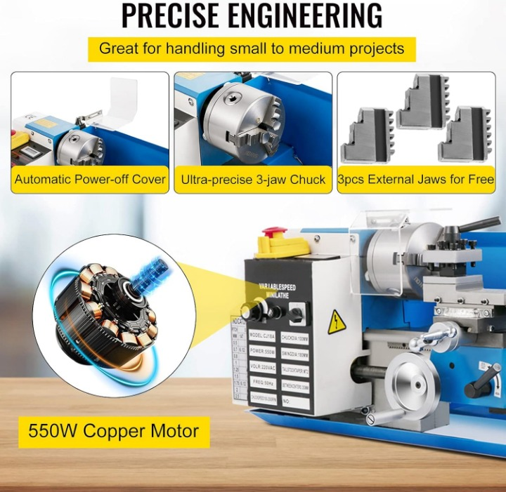 profi mini drehmaschine 550 w drehbank tischdrehmaschine 180x350 mm inkl zubehör profi mini drehmaschine 550 w drehbank tischdrehmaschine 180x350 mm inkl zubehör