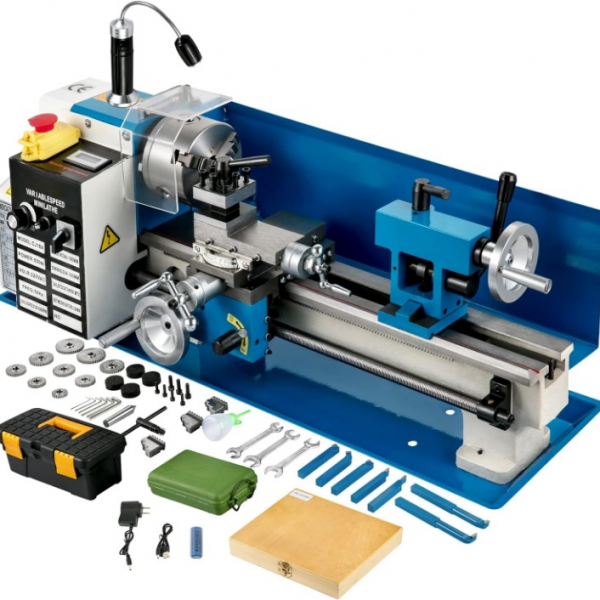 profi mini drehmaschine 550 w drehbank tischdrehmaschine 180x350 mm inkl zubehör