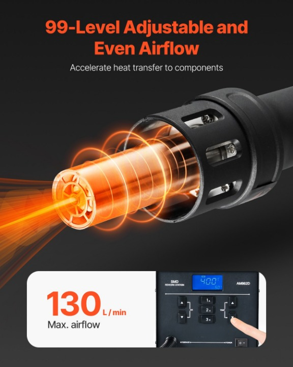 heißluft reworkstation 1000w led smd nacharbeitsstation 100 480℃ heißluft reworkstation 1000w led smd nacharbeitsstation 100 480℃