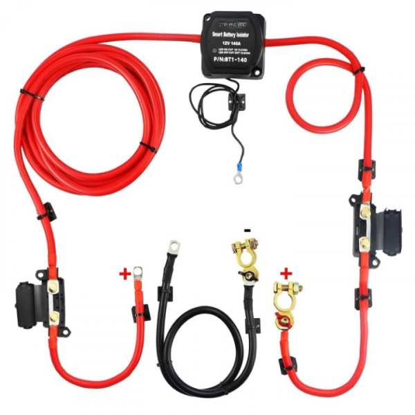 trennrelais spannungsgesteuertes 12 v split charge kit für kfz wohnmobil boot 140 a
