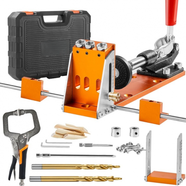 dübelhilfe bohrlehre bohrhilfe hole jig kit dreitaschenloch holzbearbeitung