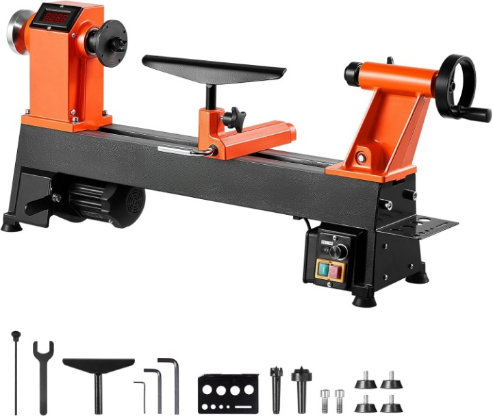 holzdrehmaschine 750w drechselbank drehbank holzbearbeitung inkl. zubehör holzdrehmaschine 750w drechselbank drehbank holzbearbeitung inkl. zubehör