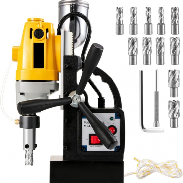 magnetbohrmaschine kernbohrmaschine 1100w bis 40 mm inkl. kernbohrer set