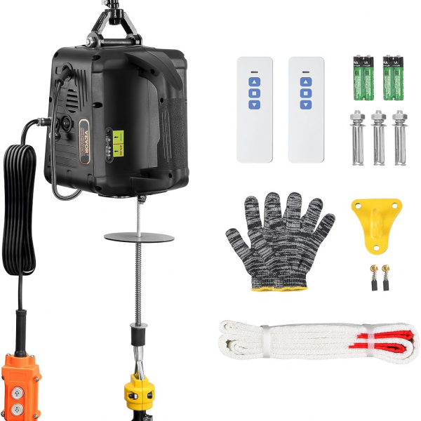 elektrische seilwinde 500 kg seilhebezug hubgeschwindigkeit 7m seil 3in1