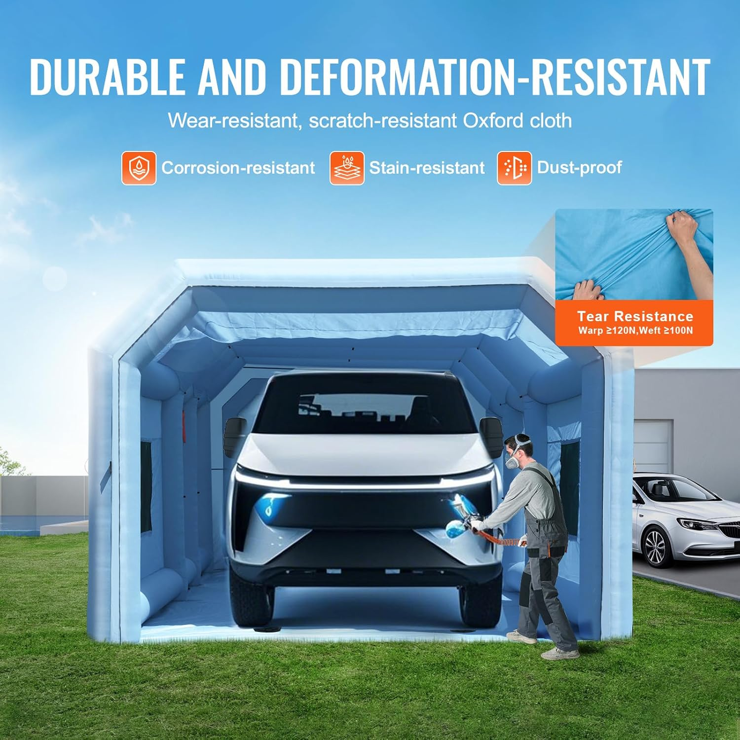 aufblasbare lackierkabine 10 x 6,4 x 4,5 m spray‑zelt mit gebläse & filtersystem für auto & lkw aufblasbare lackierkabine 10 x 6,4 x 4,5 m spray‑zelt mit gebläse & filtersystem für auto & lkw