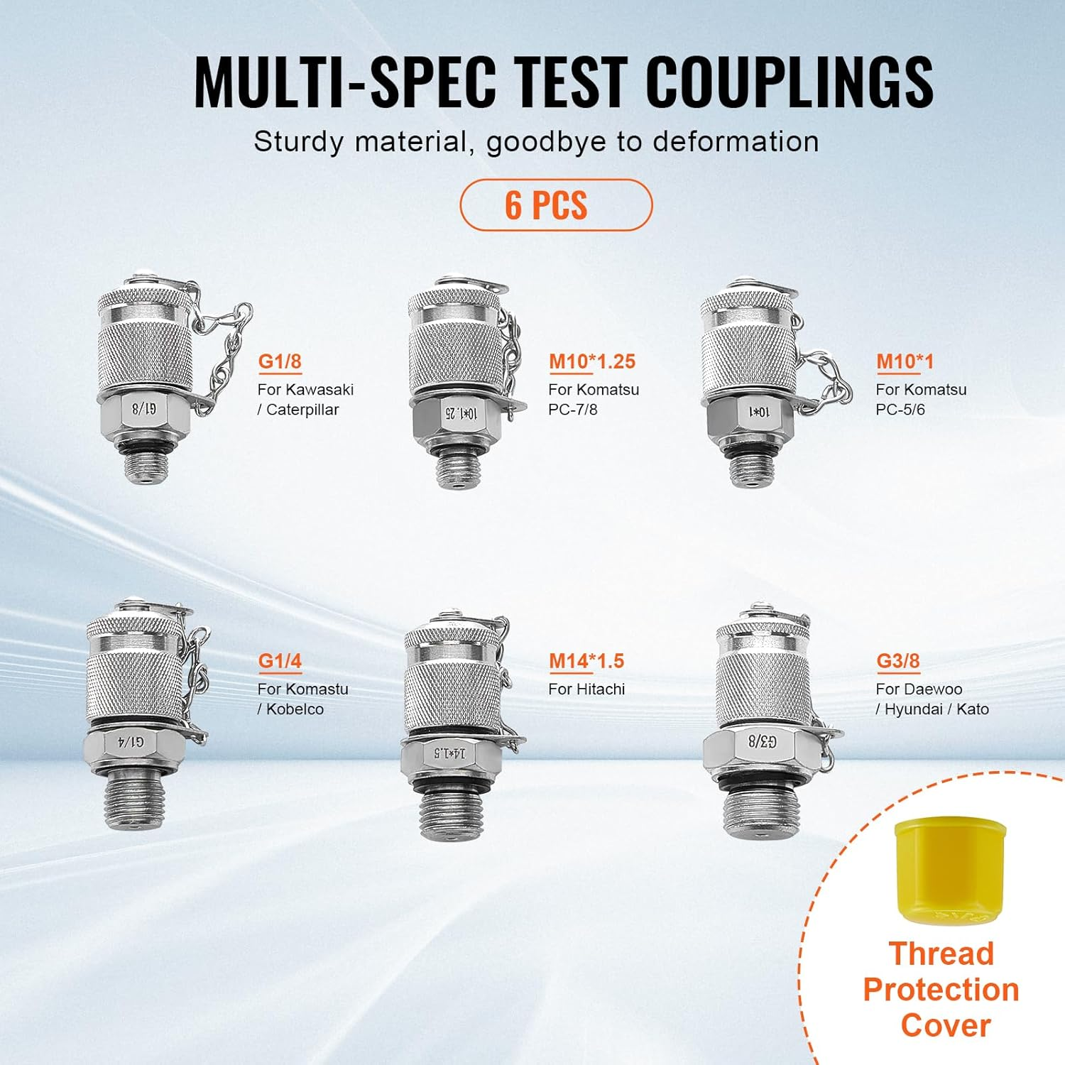 hydraulikdruck testset 250/400/600 bar 3 manometer 6 11 kupplungen 3 schläuche hydraulikdruck testset 250/400/600 bar 3 manometer 6 11 kupplungen 3 schläuche