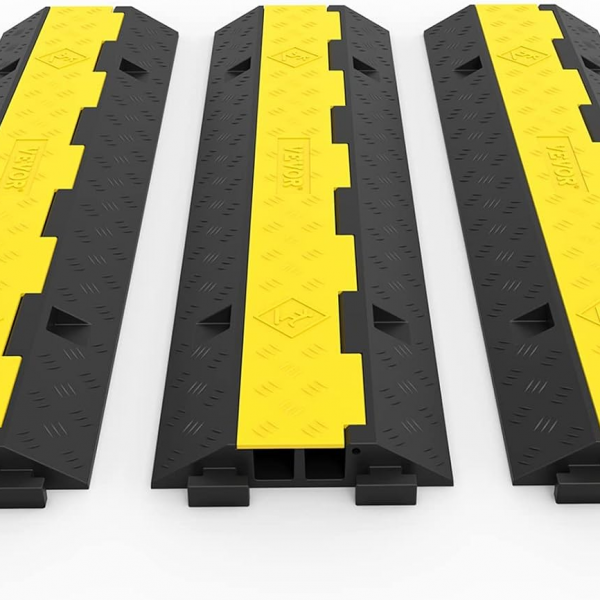 kabelschutzmatte 3 stück 2 kanal 101x25x5cm kabelbrücke thermoplastischem gummi