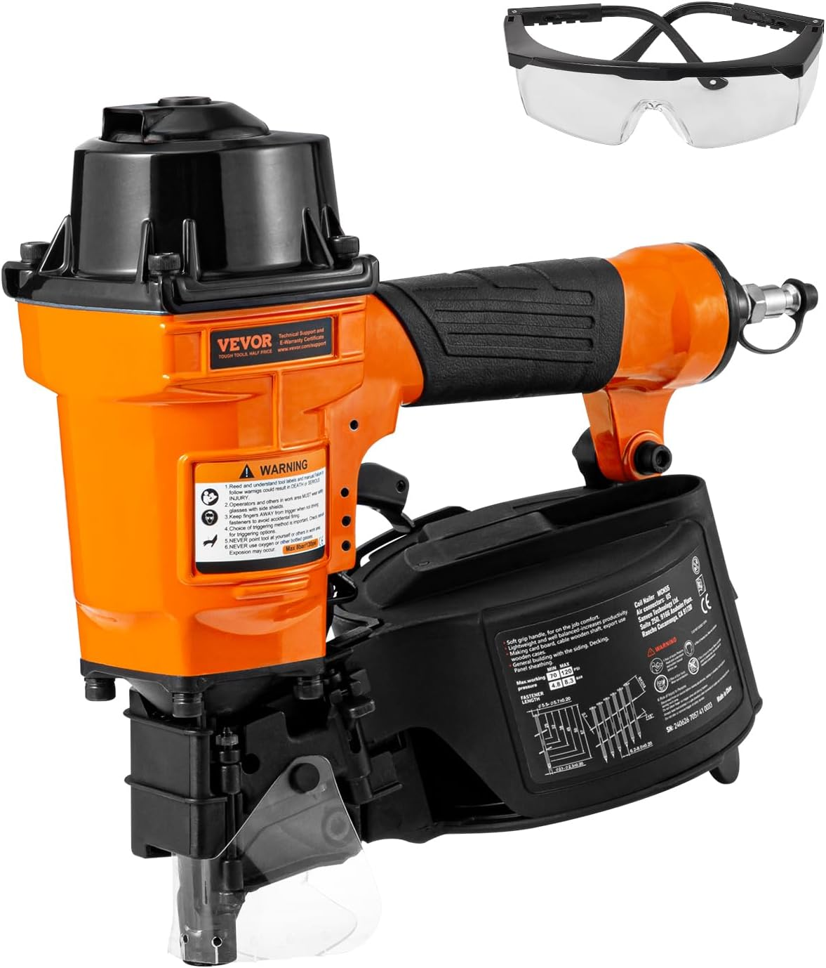 pneumatischer nagler 25–57 mm druckluft tacker coil nagelpistole de pneumatischer nagler 25–57 mm druckluft tacker coil nagelpistole de