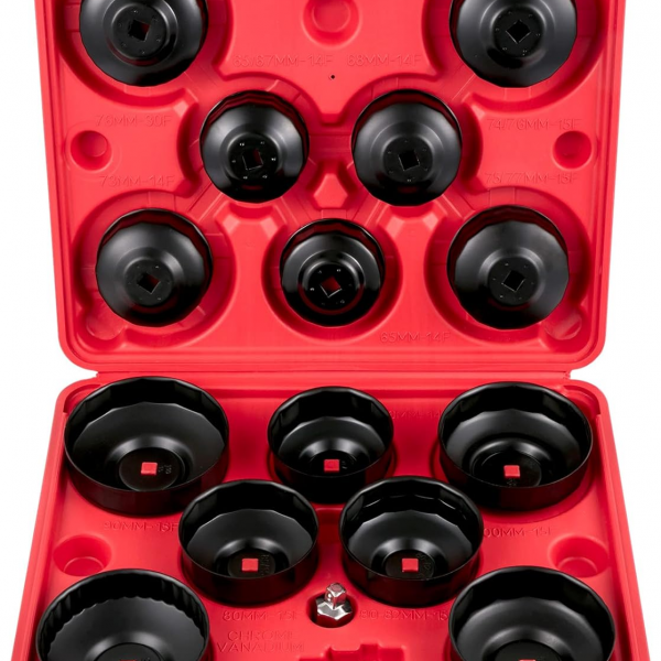Ölfilter steckschlüsselsatz bechersteckschlüssel 14teilig werkzeugsatz 65 100mm