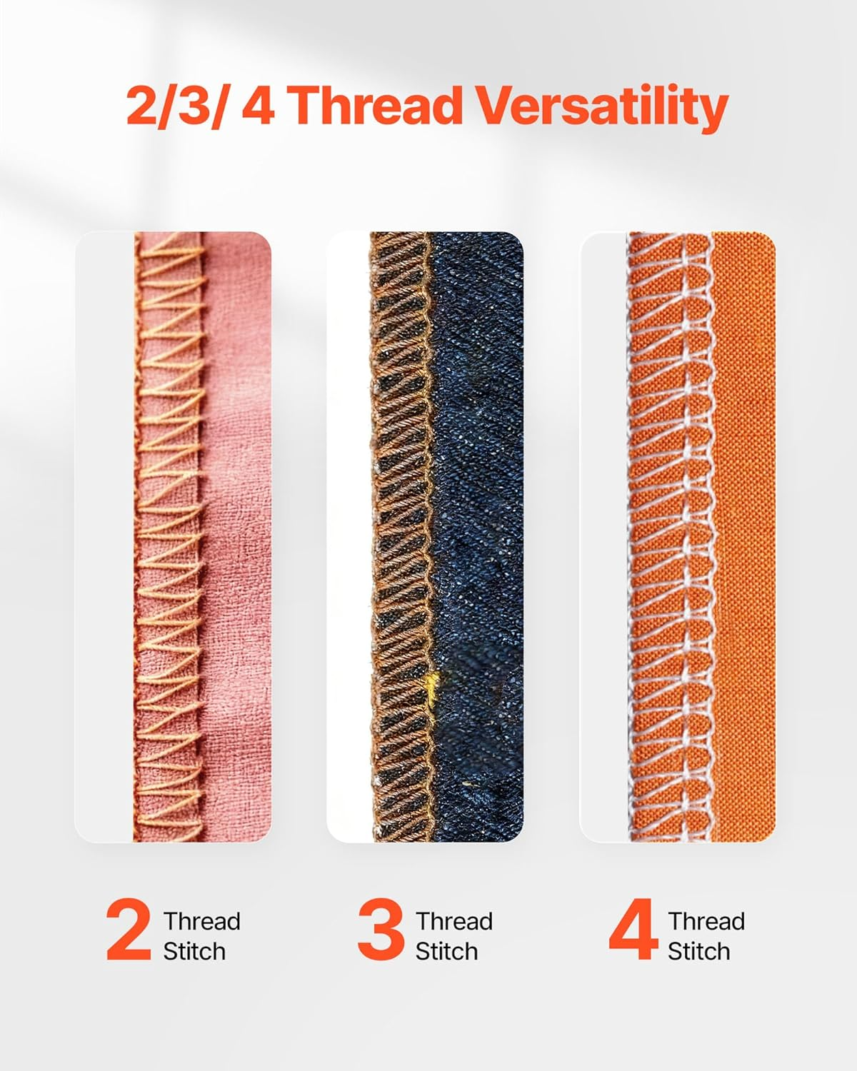 overlock nähmaschine 1250 stiche/min 2 3 4 faden freiarm led weiß profi overlock nähmaschine 1250 stiche/min 2 3 4 faden freiarm led weiß profi