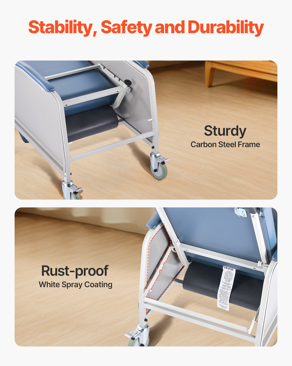 medizinischer liegestuhl 3 positionen mit tablett & 4 rädern klinik praxis medizinischer liegestuhl 3 positionen mit tablett & 4 rädern klinik praxis