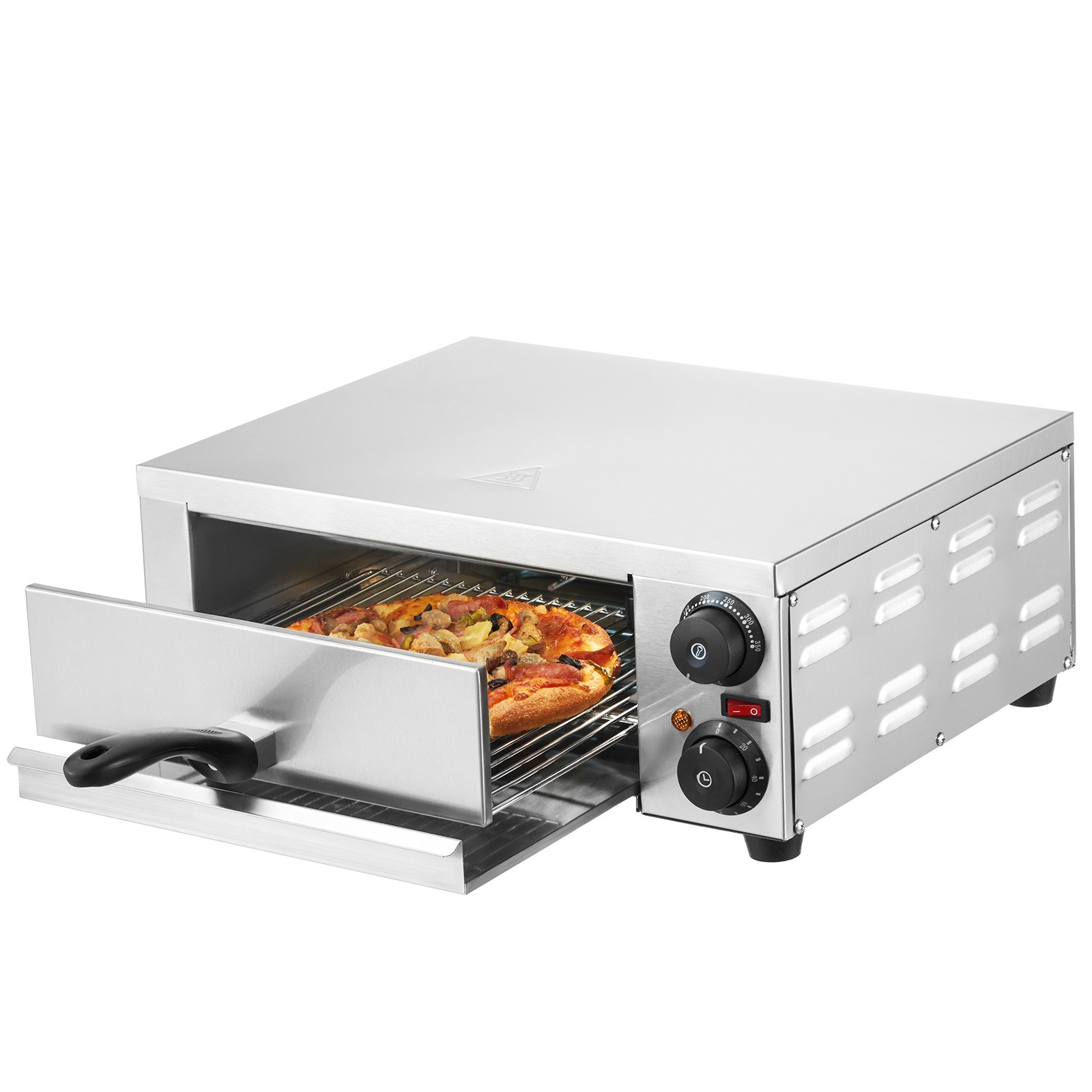 uimoso kommerzieller pizzaofen backofen 305mm edelstahl elektrisch 2 drehknöpfe uimoso kommerzieller pizzaofen backofen 305mm edelstahl elektrisch 2 drehknöpfe