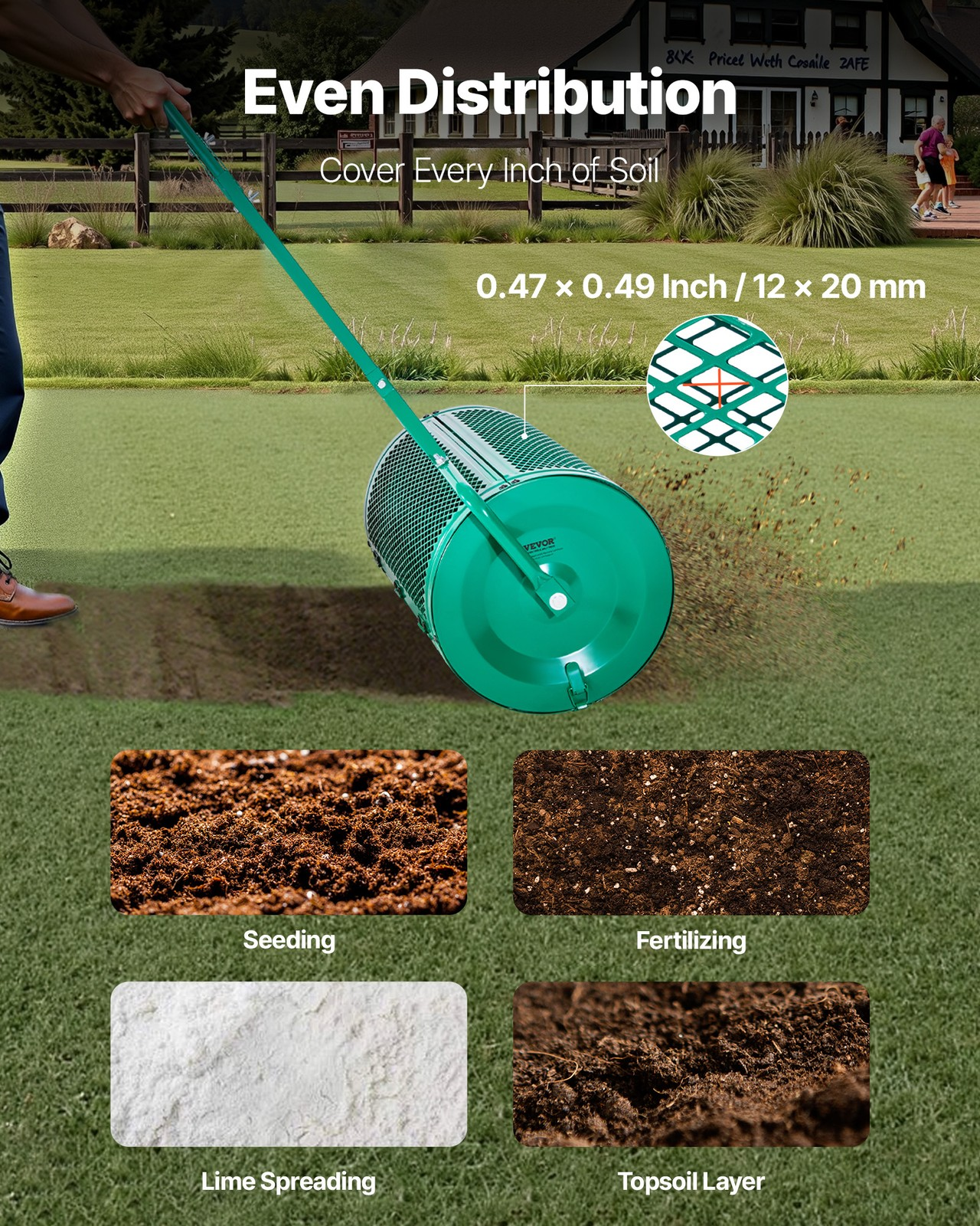 gartenstreuer 67 cm breiter kompost & saatgutstreuer höhenverstellbar gartenstreuer 67 cm breiter kompost & saatgutstreuer höhenverstellbar