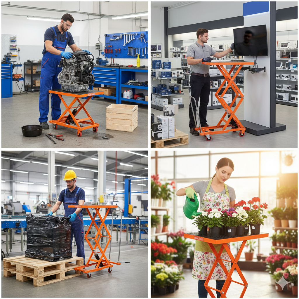 hydraulischer scherenhubtisch 150kg doppelscheren hubtischwagen 127–1270mm hydraulischer scherenhubtisch 150kg doppelscheren hubtischwagen 127–1270mm