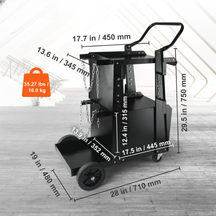 schweißwagen werkstattwagen 2 ablageflächen mit schrank 120kg schweißwagen werkstattwagen 2 ablageflächen mit schrank 120kg