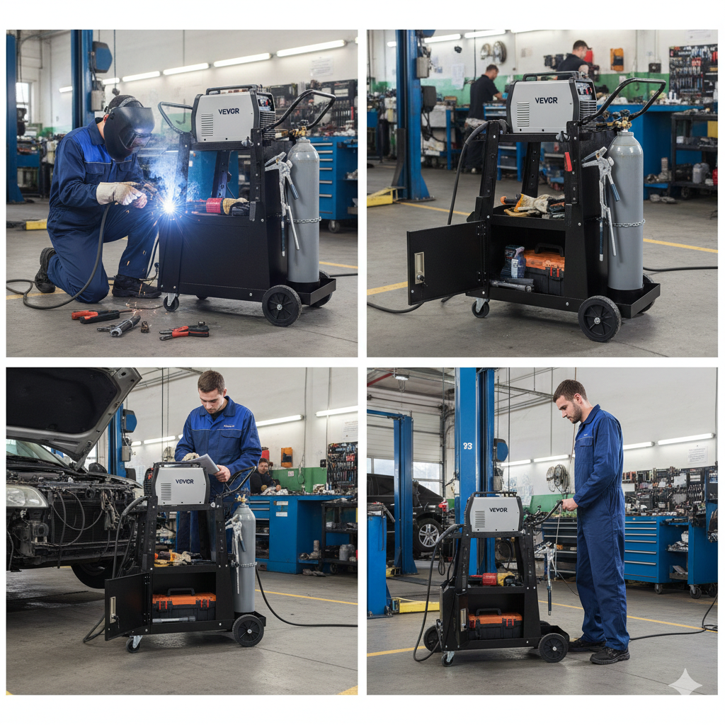 schweißwagen werkstattwagen 2 ablageflächen mit schrank 120kg schweißwagen werkstattwagen 2 ablageflächen mit schrank 120kg