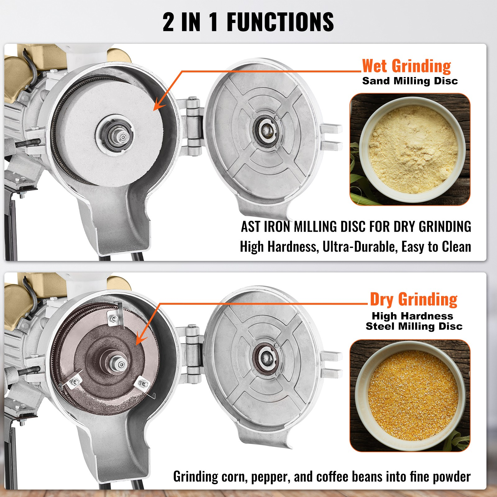 elektrische getreidemühle 3000w maismühle gewürzmühle 50 kg/h pulvermaschine elektrische getreidemühle 3000w maismühle gewürzmühle 50 kg/h pulvermaschine