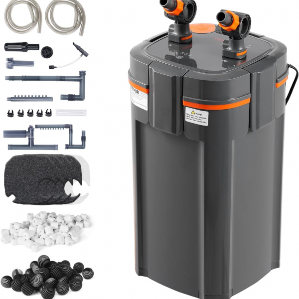 aquarium außenfilter kanisterfilter bis 800 liter 20w uv c lampe leise