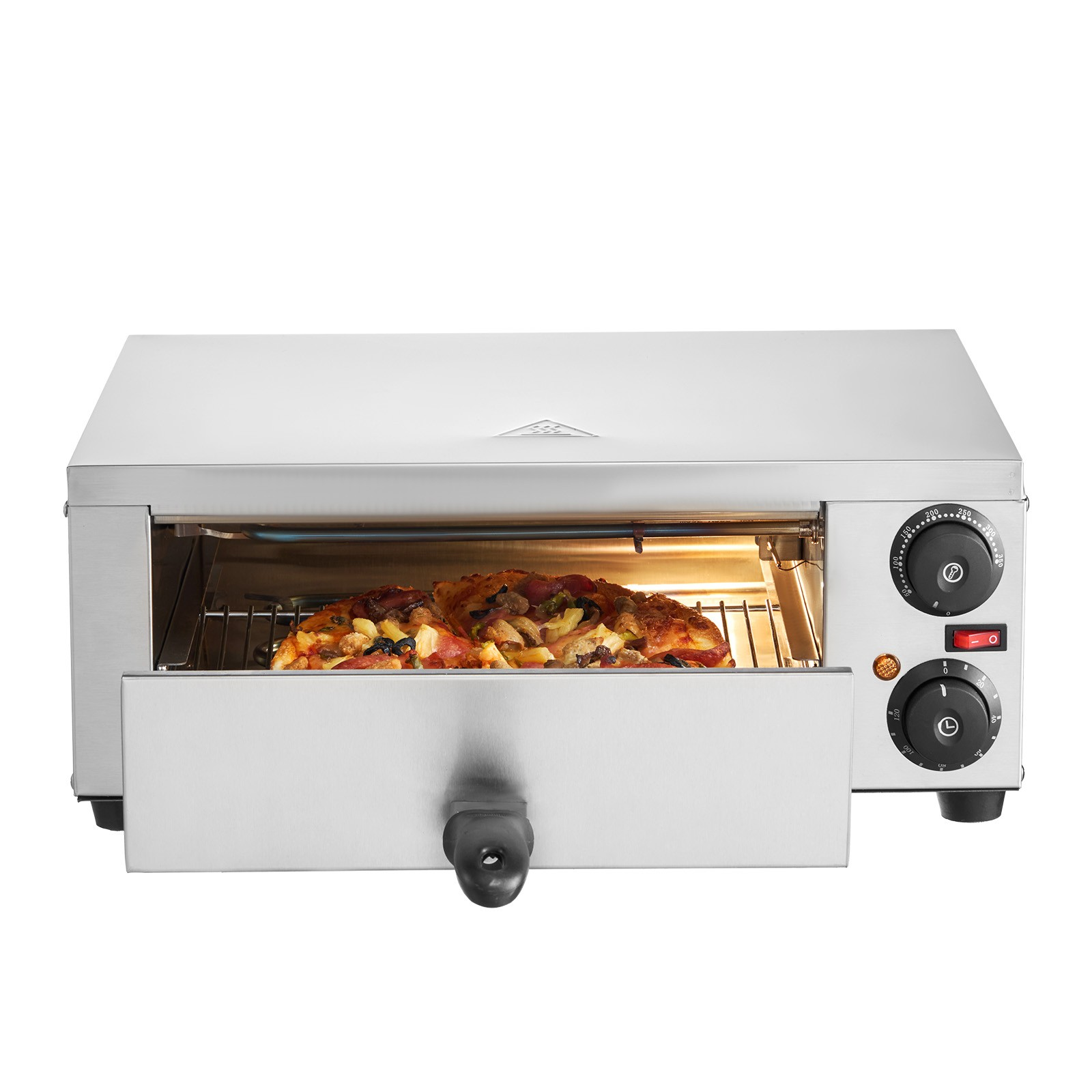 uimoso kommerzieller pizzaofen backofen 305mm edelstahl elektrisch 2 drehknöpfe uimoso kommerzieller pizzaofen backofen 305mm edelstahl elektrisch 2 drehknöpfe