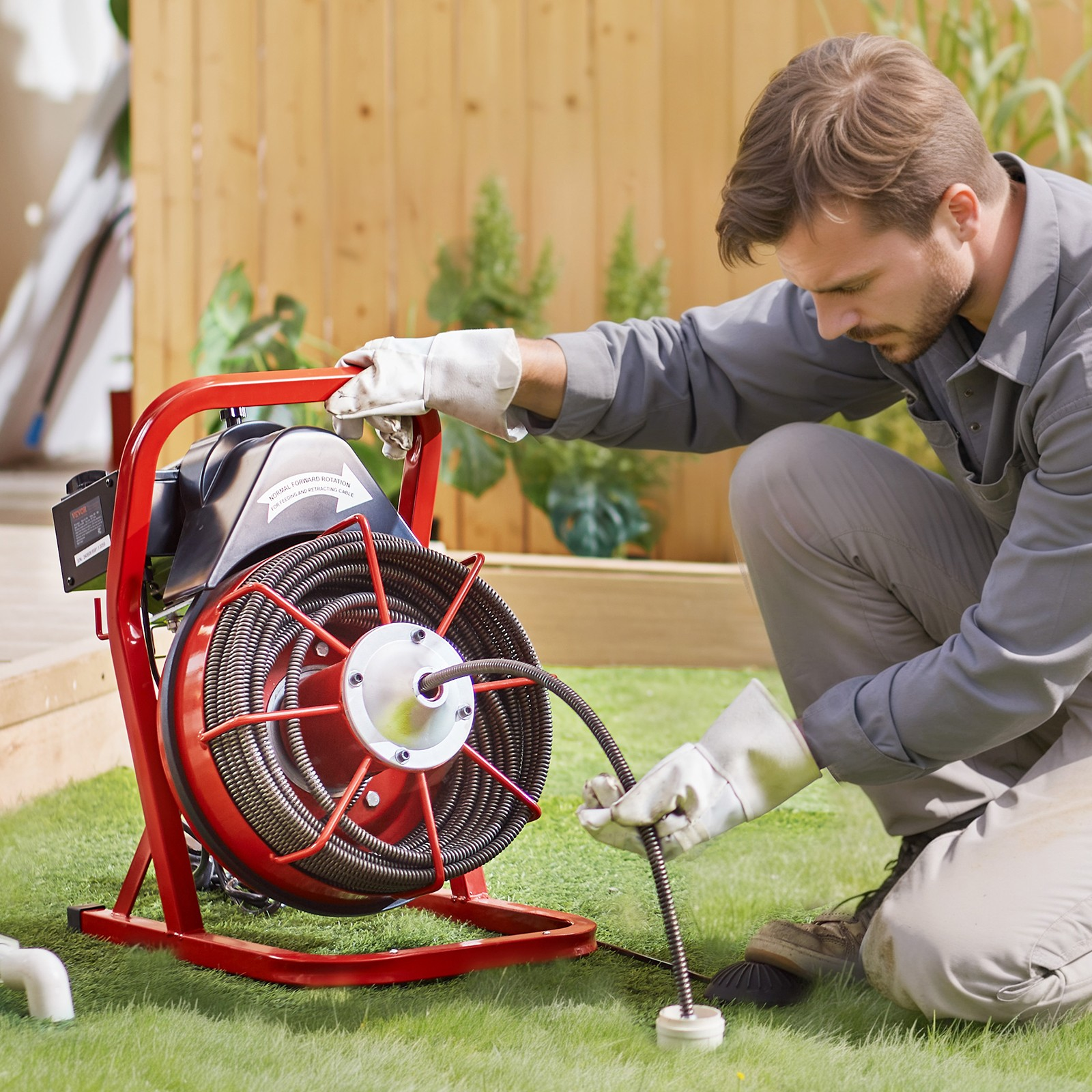 rohrreinigungsmaschine abflussreiniger manuelle zufuhr 22,86 m kabel 12,7 mm rohrreinigungsmaschine abflussreiniger manuelle zufuhr 22,86 m kabel 12,7 mm