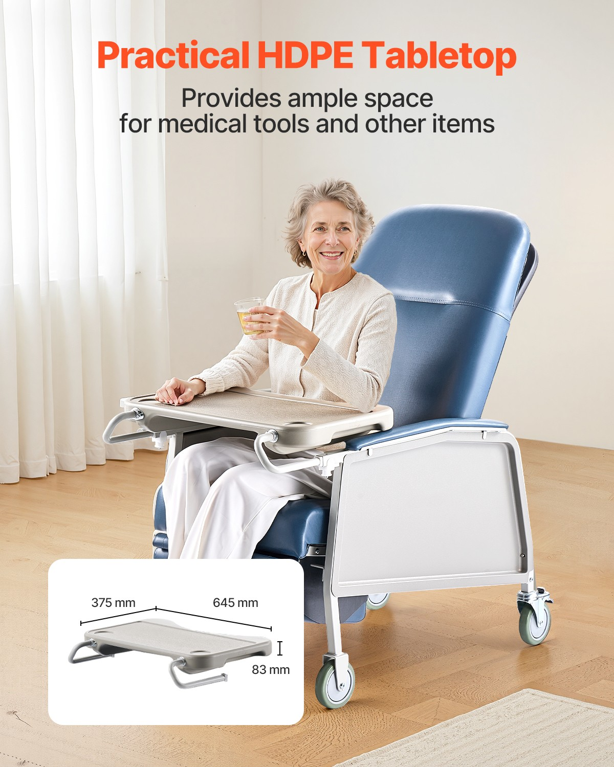 medizinischer liegestuhl 3 positionen mit tablett & 4 rädern klinik praxis medizinischer liegestuhl 3 positionen mit tablett & 4 rädern klinik praxis