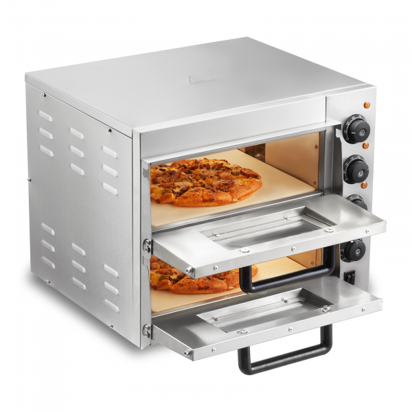pizzaofen profi edelstahl 356 mm elektrisch gastro backofen 2 etagen