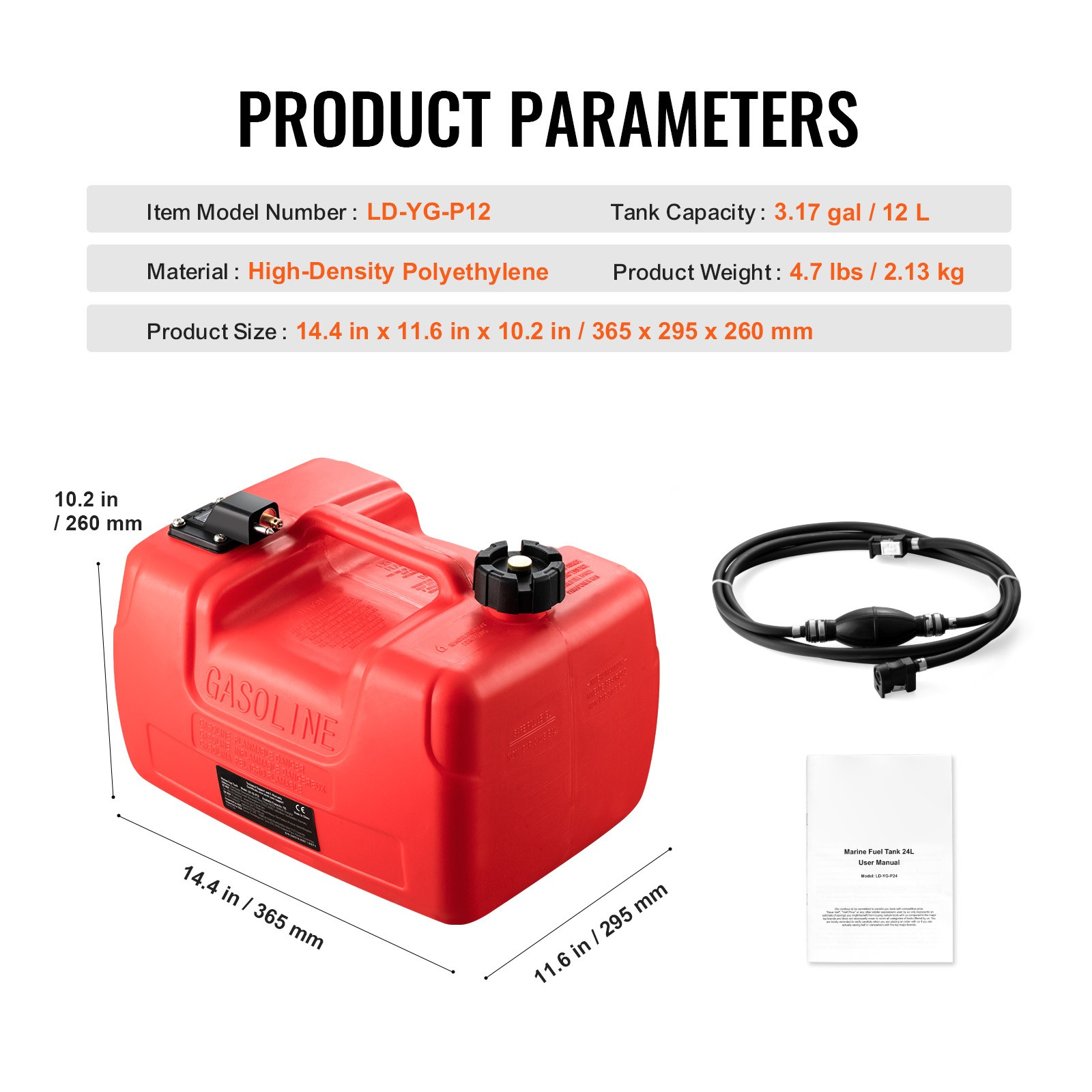 marine kraftstofftank 12l tragbar bootstank außenbordmotor rot marine kraftstofftank 12l tragbar bootstank außenbordmotor rot