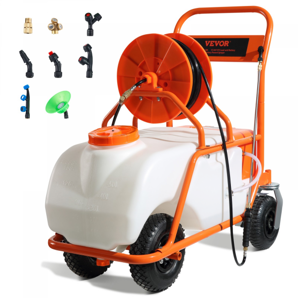 akku rückensprühgerät 60l drucksprüher gartensprayer 0‑90 psi
