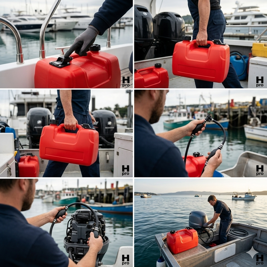 marine kraftstofftank 12l tragbar bootstank außenbordmotor rot marine kraftstofftank 12l tragbar bootstank außenbordmotor rot