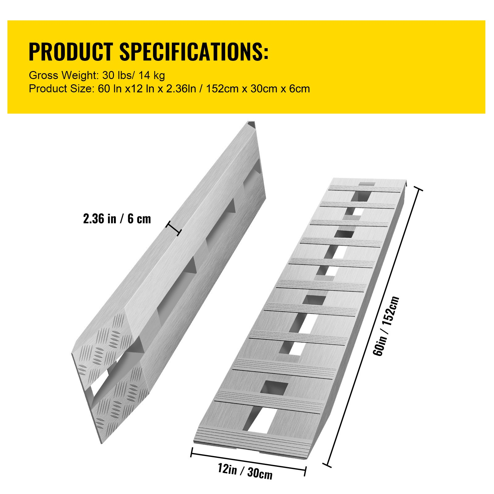 alu auffahrrampen 1520x305mm paar 2720kg auto anhänger lkw rampe alu auffahrrampen 1520x305mm paar 2720kg auto anhänger lkw rampe